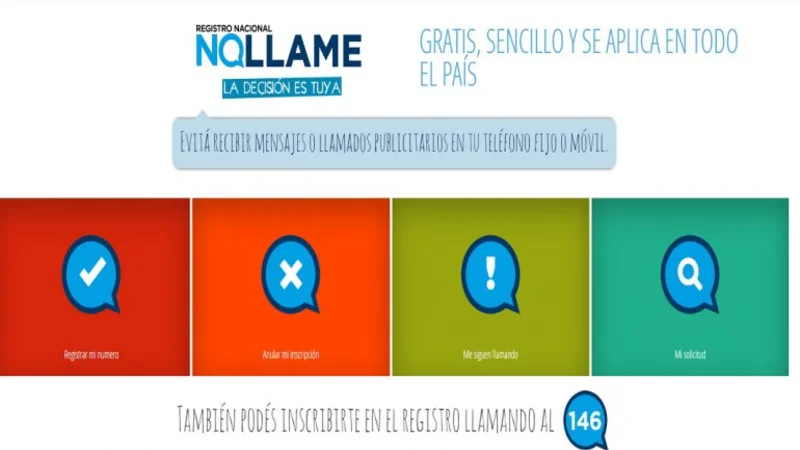 Ya está online el registro nacional para evitar recibir llamadas de publicidad