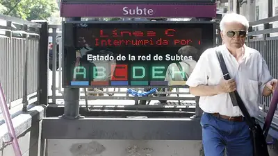 Sorpresivo paro por "tiempo indeterminado" en la línea C Sorpresivo paro por "tiempo indeterminado" en la línea C