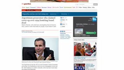 La muerte de Nisman ya dio la vuelta al mundo La muerte de Nisman ya dio la vuelta al mundo