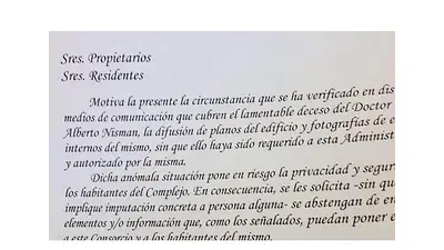 Le Parc pide a los residentes no difundir fotos del lugar Le Parc pide a los residentes no difundir fotos del lugar