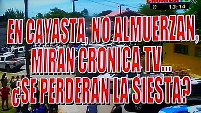 Las insólitas placas de Crónica TV durante la captura a los prófugos Las insólitas placas de Crónica TV durante la captura a los prófugos