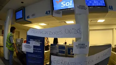 El mail que envió un gerente de Sol a sus empleados tras la quiebra: "Hicimos todo lo posible" El mail que envió un gerente de Sol a sus empleados tras la quiebra: "Hicimos todo lo posible"