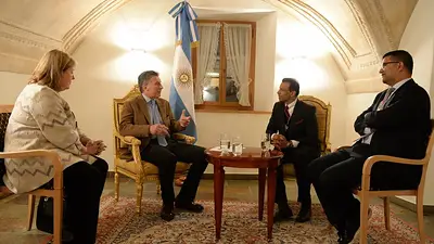 Macri llegó a Davos para reunirse con empresarios y presidentes Macri llegó a Davos para reunirse con empresarios y presidentes