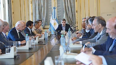 La foto de Magnetto en Casa Rosada el día previo a la compra de Nextel La foto de Magnetto en Casa Rosada el día previo a la compra de Nextel