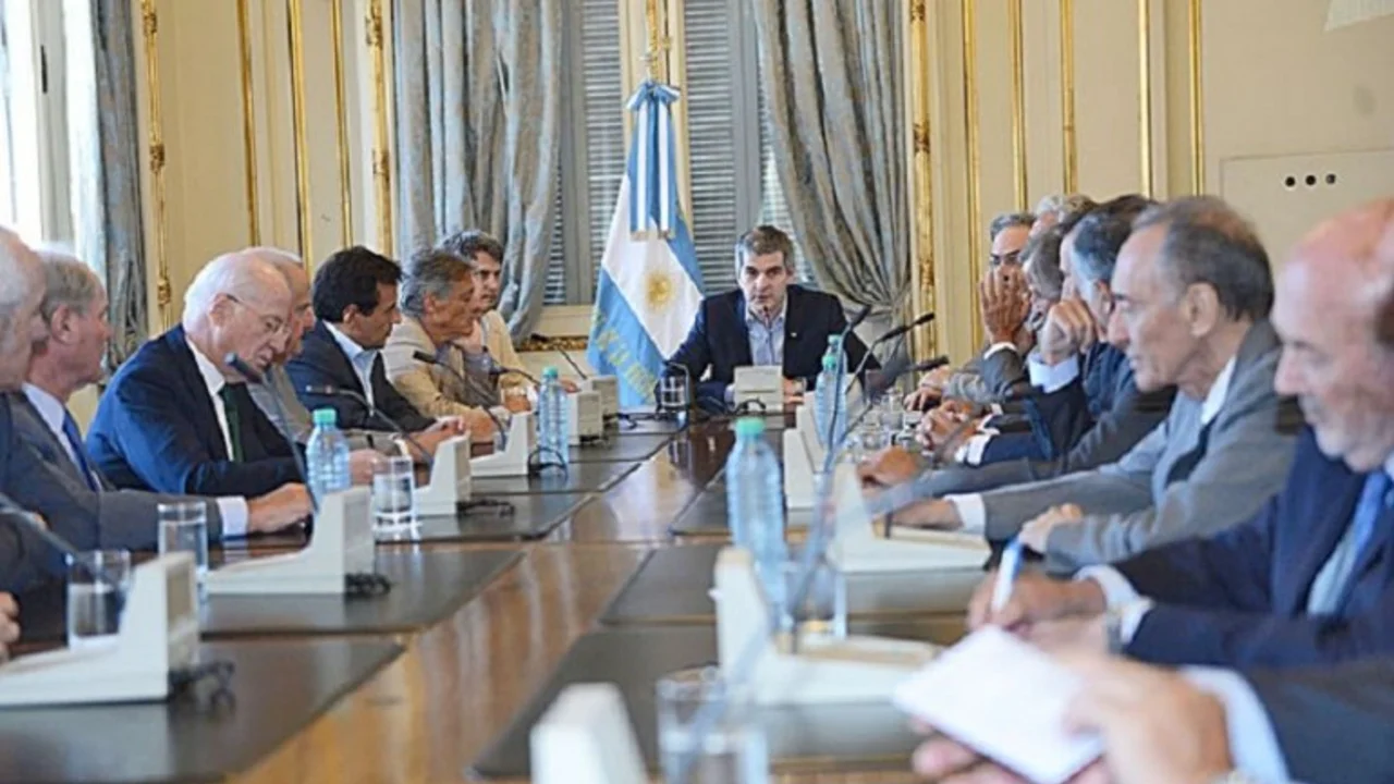 La foto de Magnetto en Casa Rosada el día previo a la compra de Nextel
