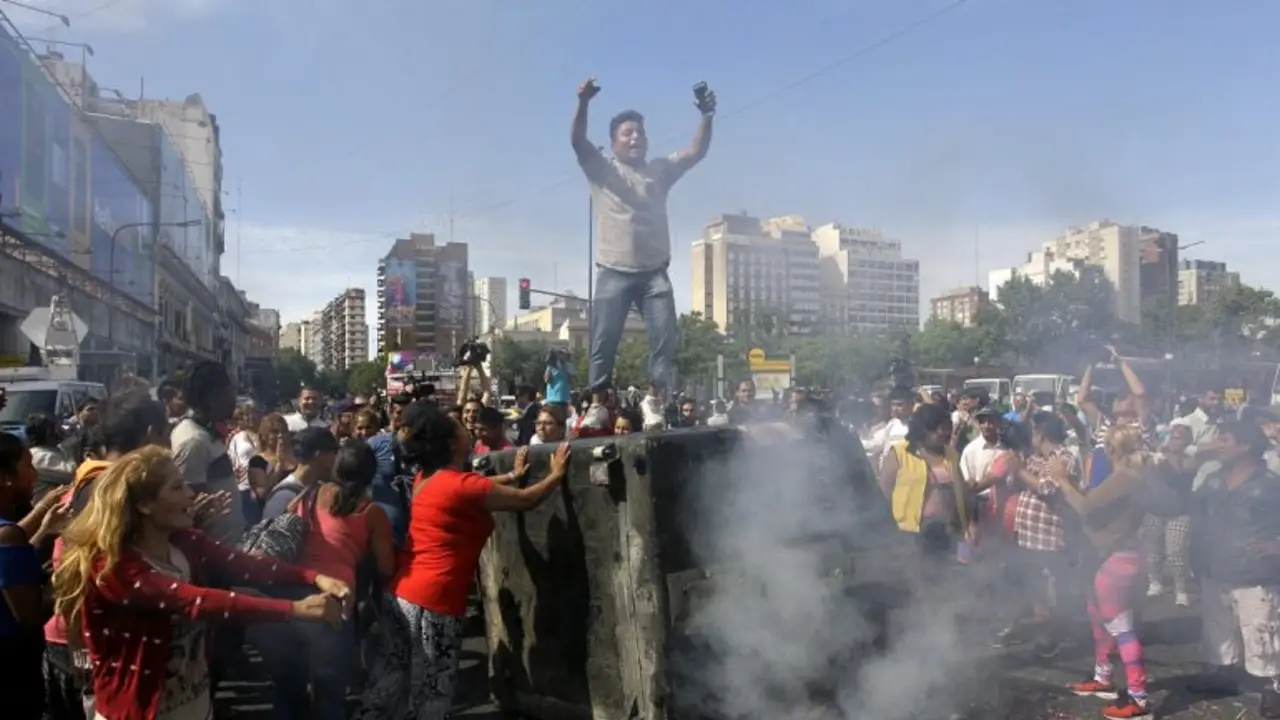 Protesta de manteros 