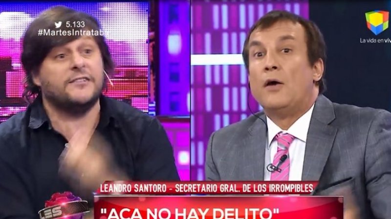 Santoro y Vilouta se trenzaron en vivo en un debate de Intratables