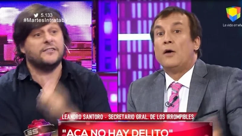 Santoro y Vilouta se trenzaron en vivo en un debate de Intratables