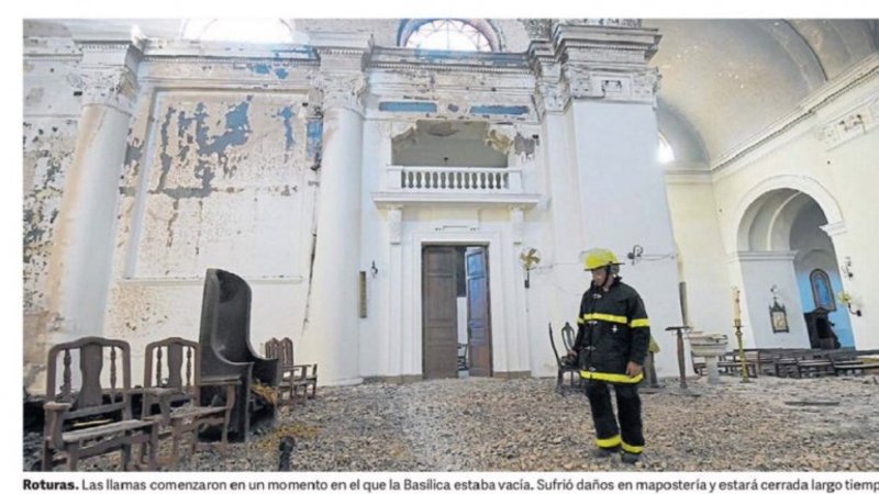 El error geográfico de Clarín sobre el incendio en una Catedral
