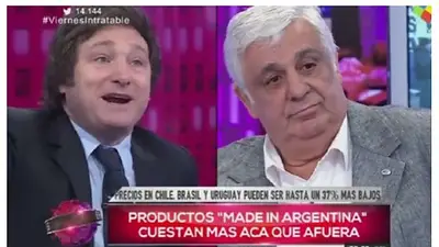 Tenso cruce entre Samid y Milei en Intratables: "Llevas tu ignorancia con orgullo" Tenso cruce entre Samid y Milei en Intratables: "Llevas tu ignorancia con orgullo"
