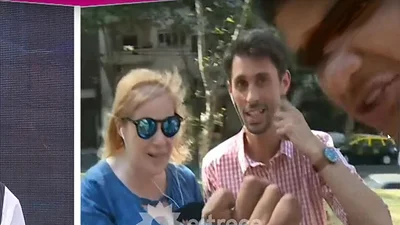 Tenso momento al aire vivió un notero de Mariana Fabbiani y tuvieron que levantar el móvil Tenso momento al aire vivió un notero de Mariana Fabbiani y tuvieron que levantar el móvil