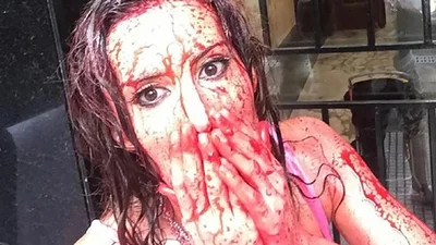 Así llegó Natacha Jaitt a Tribunales para denunciar a su ex Así llegó Natacha Jaitt a Tribunales para denunciar a su ex