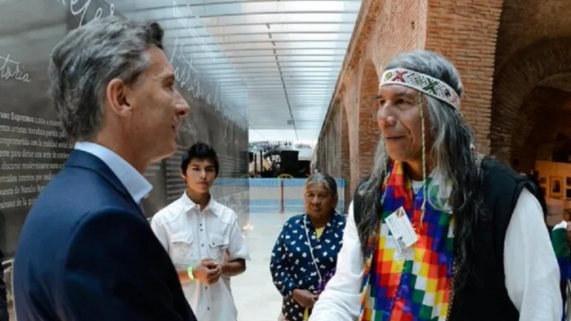 Mauricio Macri recibirá al cacique Qom Félix Díaz en la Casa Rosada