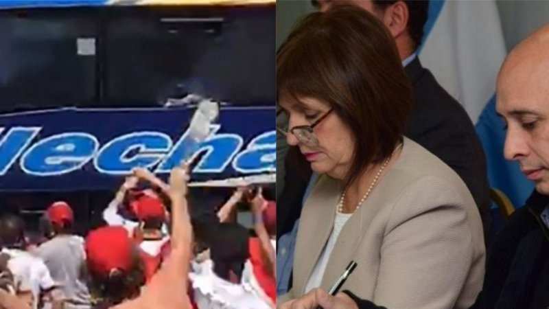 Los avances de la causa por los piedrazos al micro de Boca que dejan en offside a Bullrich y Ocampo