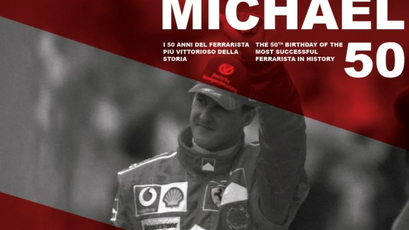El impresionante homenaje de Ferrari a Schumacher por sus 50 años