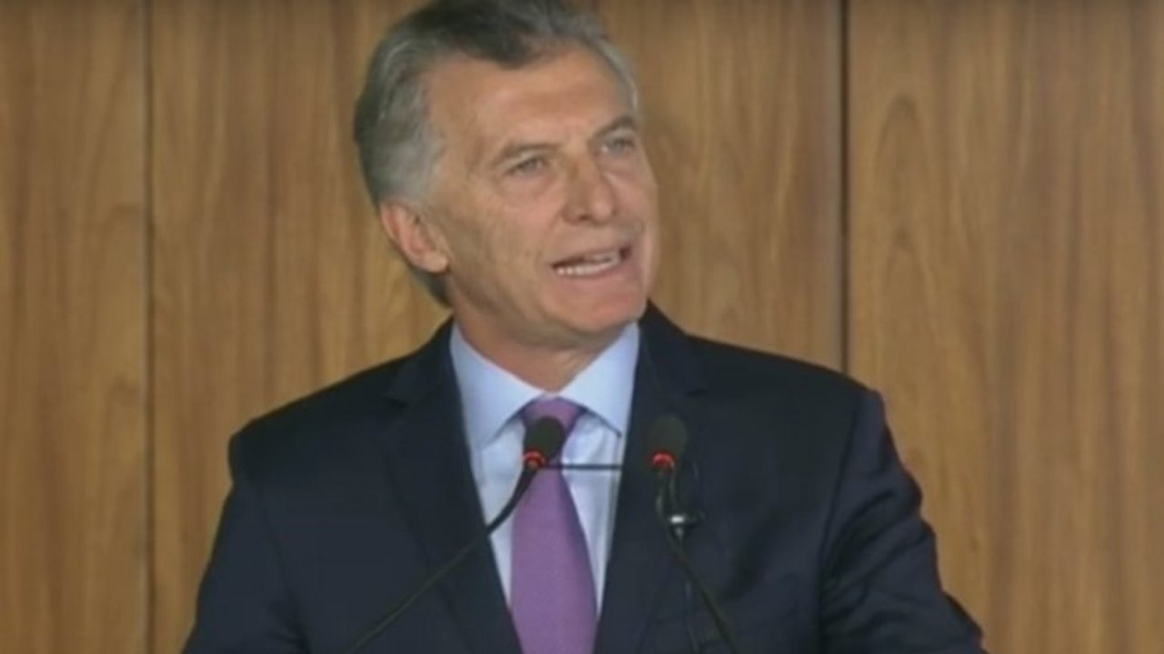 Mauricio Macri cerró su discurso en Brasil con una frase en portugués