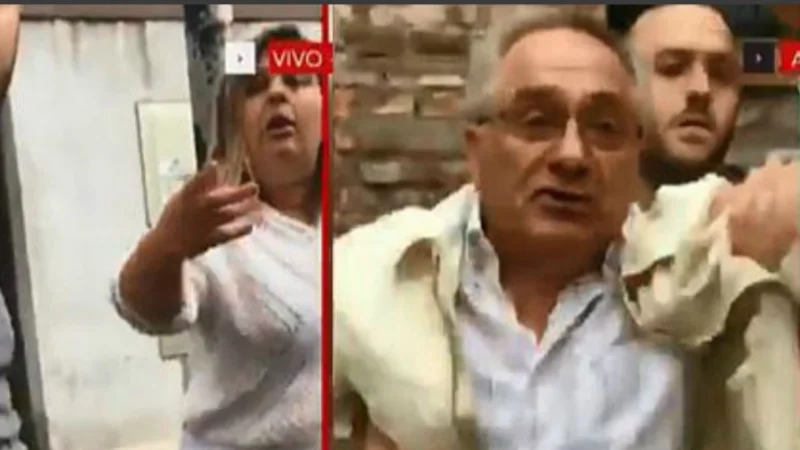 Golpearon a un camarógrafo de C5N en medio de un móvil