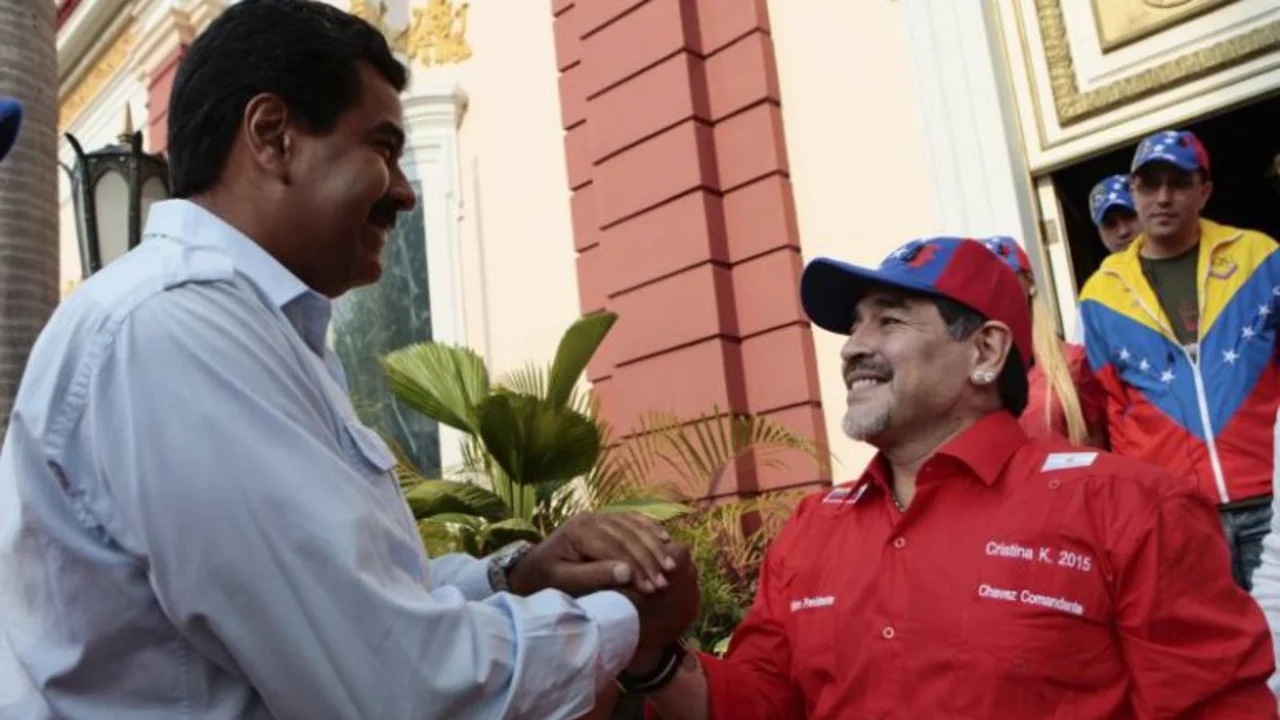 Venezuela: el mensaje de Maradona a Maduro en medio de la avanzada opositora