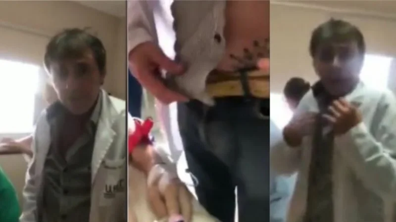 Escrachan a un médico borracho mientras su paciente se moría