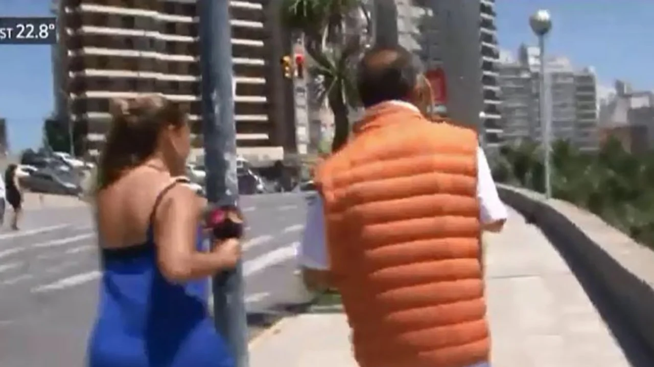 Daniel Scioli huyó a las corridas de un móvil de El Trece