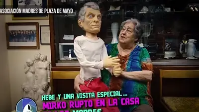 "Mirko Rupto": el insólito muñeco con el que Hebe de Bonafini se burló de Macri "Mirko Rupto": el insólito muñeco con el que Hebe de Bonafini se burló de Macri