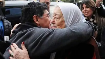 El emotivo audio de Diego Maradona a Hebe de Bonafini El emotivo audio de Diego Maradona a Hebe de Bonafini