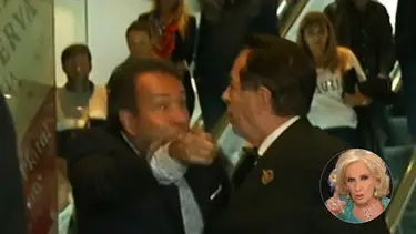 Dos colaboradores de Mirtha casi se van a las piñas