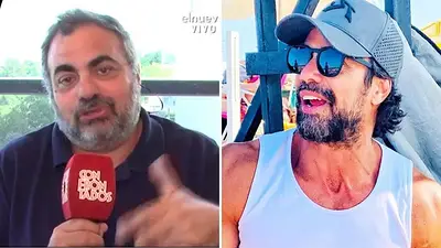 Luciano Castro se enojó por un chiste de Moldavsky sobre su foto desnudo Luciano Castro se enojó por un chiste de Moldavsky sobre su foto desnudo