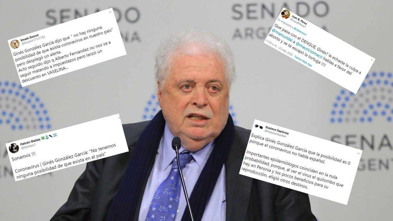 La campaña de los trolls macristas contra Ginés González García: lo acusan de mentir sobre el coronavirus