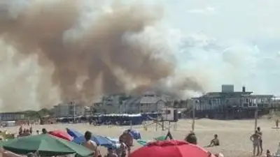 Incendio en Villa Gesell Incendio en Villa Gesell