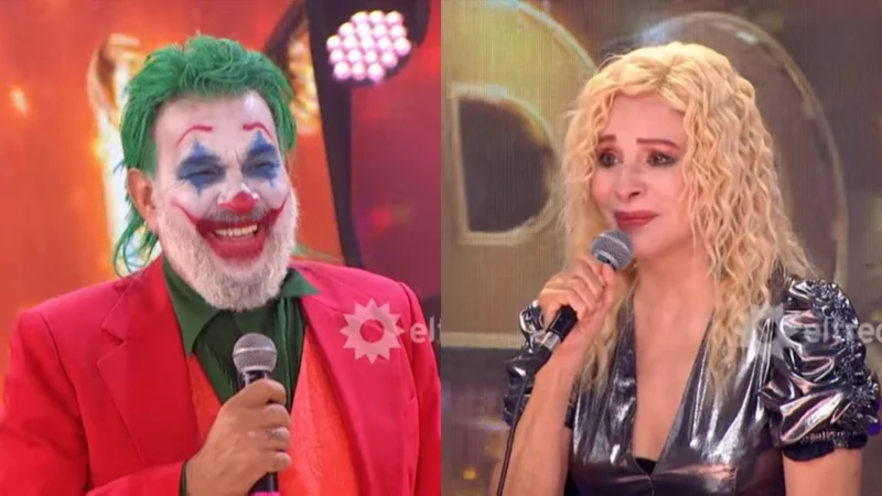 Cantando 2020: Miguel Ángel Rodríguez se vistió de El Joker e hizo llorar a Nacha Guevara