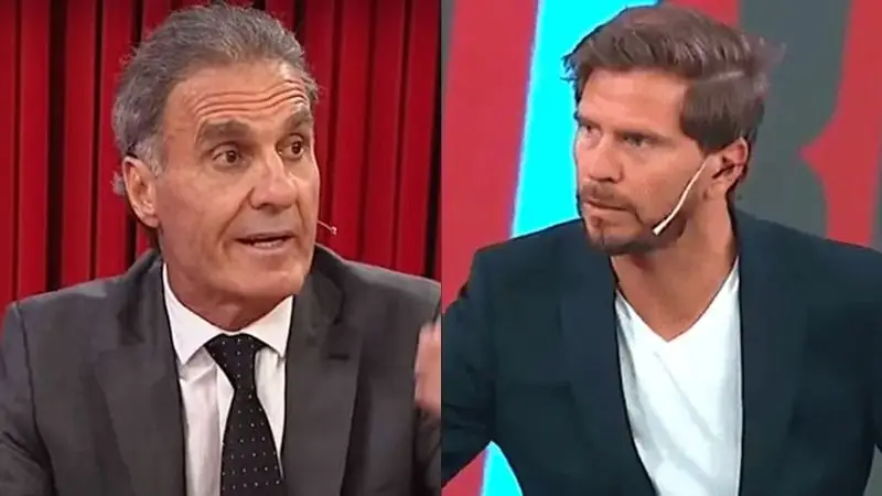 Oscar Ruggeri y el Pollo Vignolo discuten en ESPN