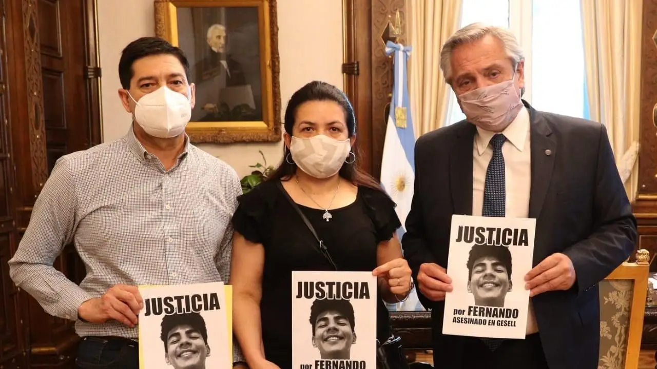 Alberto Fernández recibió a los padres de Fernando Báez Sosa