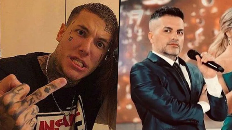Alex Caniggia y Ángel de Brito en el Cantando 2020