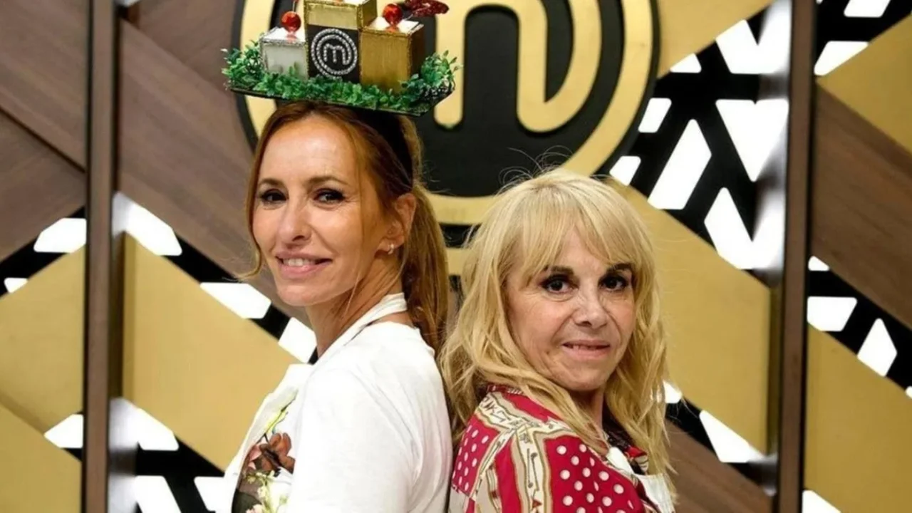 Claudia Villafañe y Analía Franchin en la final de MasterChef Celebrity