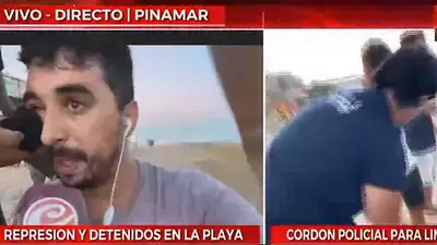 Video: feroz agresión a un periodista de Crónica a metros de la Policía Video: feroz agresión a un periodista de Crónica a metros de la Policía