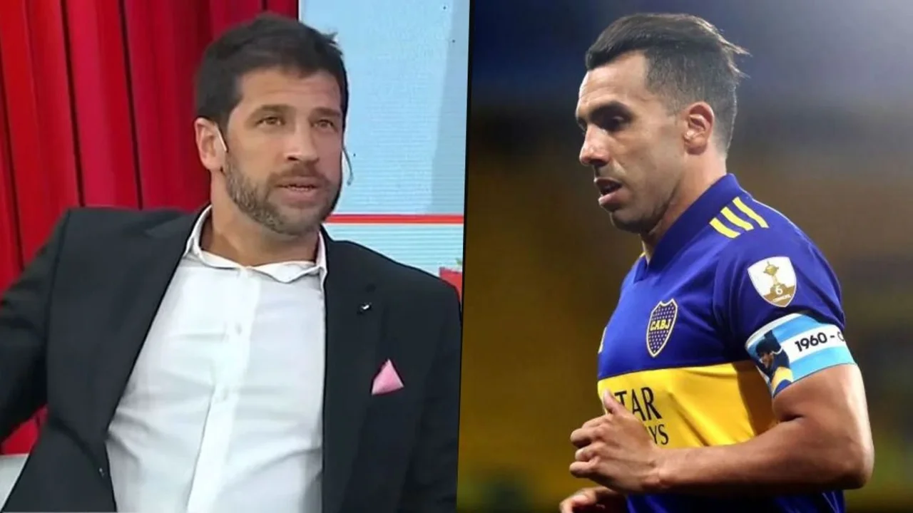 Seba Domínguez y Carlos Tevez