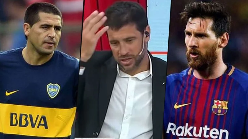 Seba Domínguez, Riquelme y Messi