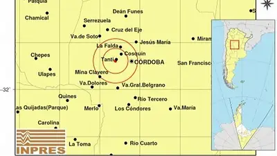 Fuerte sismo en Córdoba: alcanzó los 4,4 grados Fuerte sismo en Córdoba: alcanzó los 4,4 grados