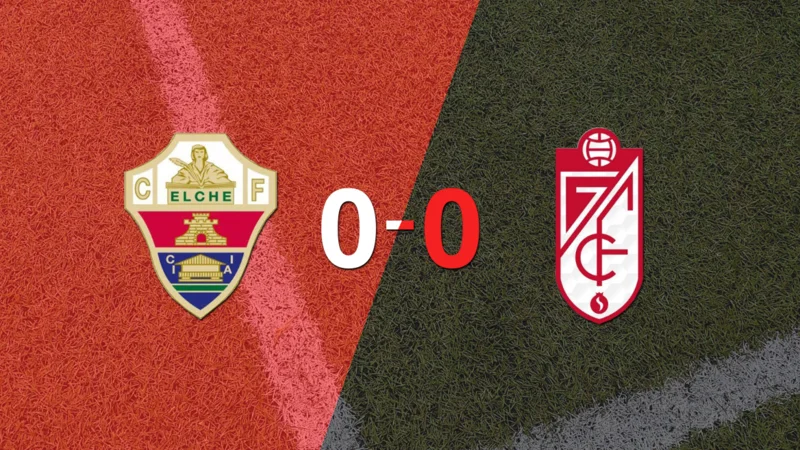 Elche y Granada no se sacaron ventaja y terminaron sin goles