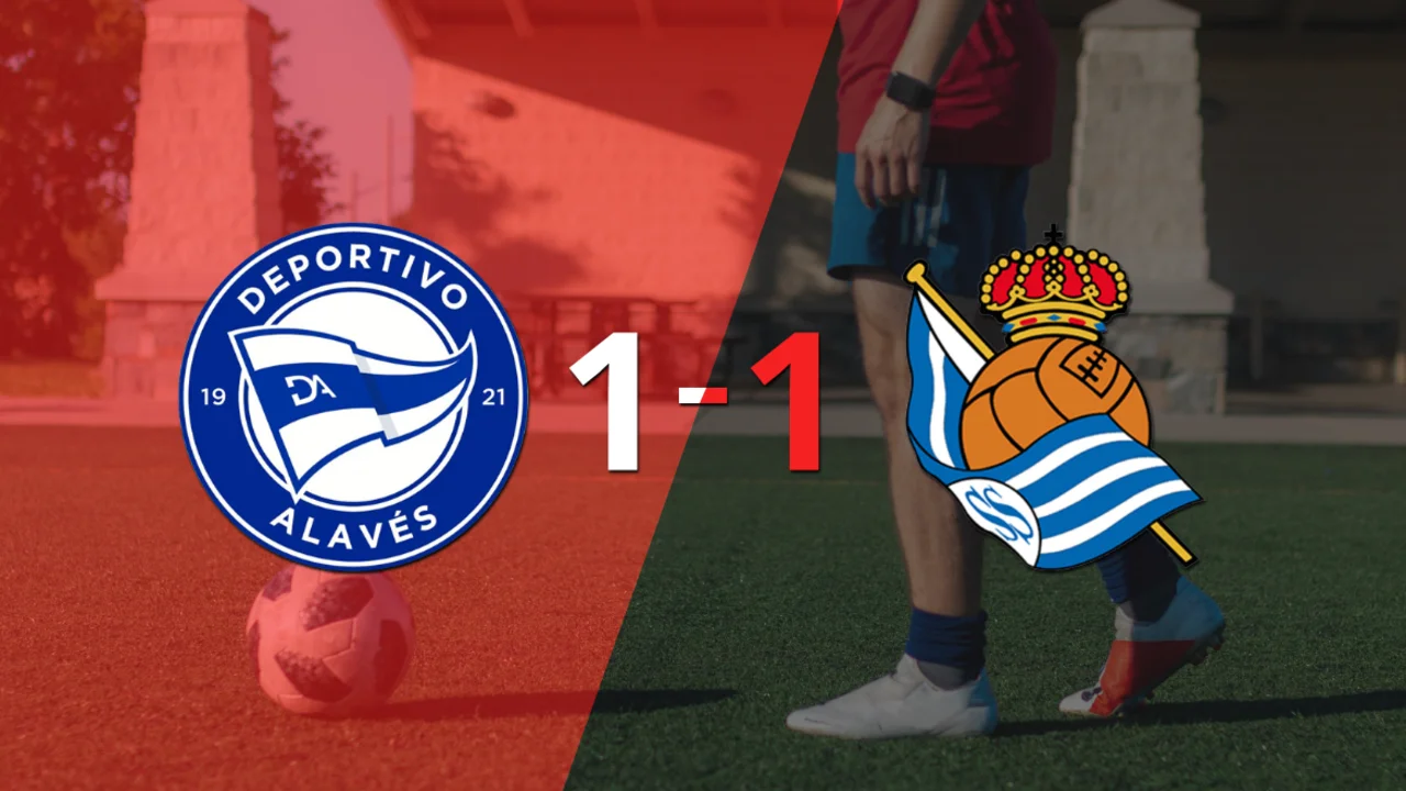Alavés y Real Sociedad se reparten los puntos y empatan 1-1