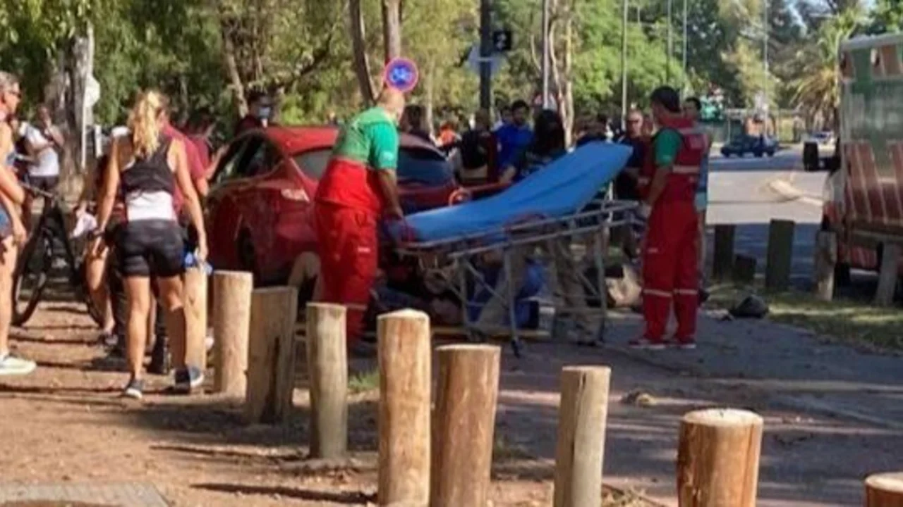 El video del momento en el que el automovilista que chocó runners se escapó del lugar