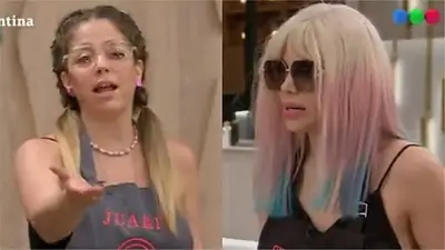 Juariu y Charlotte Caniggia Juariu y Charlotte Caniggia