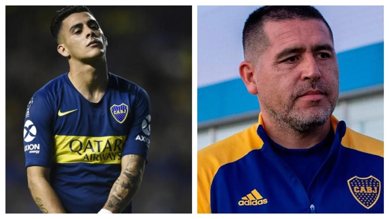 Cristian Pavón Juan Román Riquelme Boca Juniors