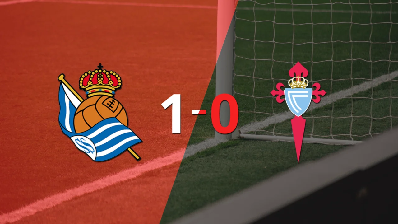 Con un solo tanto, Real Sociedad derrotó a Celta en Anoeta