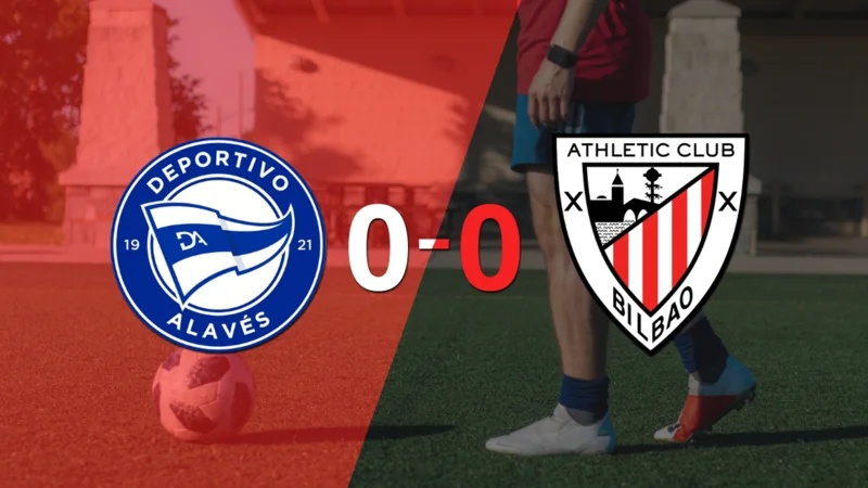 Alavés y Athletic Bilbao terminaron sin goles
