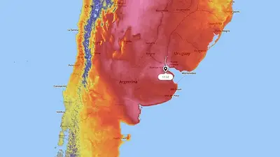 Ola de calor en la zona central de Argentina. Ola de calor en la zona central de Argentina.