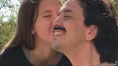 Martín Carrizo y su hija, Milena. Martín Carrizo y su hija, Milena.