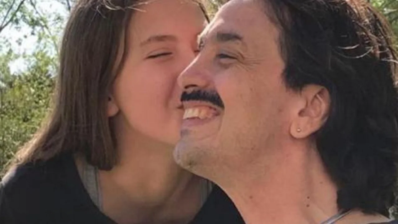 Martín Carrizo y su hija, Milena.