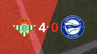 Betis goleó 4-0 a Alavés con doblete de Borja Iglesias Betis goleó 4-0 a Alavés con doblete de Borja Iglesias